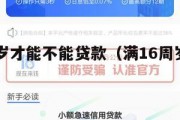 满16周岁才能不能贷款(满16周岁可以贷款嘛) 满16周岁才能不能贷款(满16周岁可以贷款嘛)