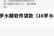 满16周岁小额软件贷款(16岁小额贷款app) 满16周岁小额软件贷款(16岁小额贷款app)