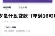 满16周岁是什么贷款(年满16可以贷款的平台) 满16周岁是什么贷款(年满16可以贷款的平台)