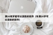 满16周岁就可以贷款的软件(年满16岁可以贷款的软件) 满16周岁就可以贷款的软件(年满16岁可以贷款的软件)
