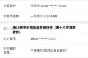 满16周岁的贷款软件排行榜(满十六岁贷款软件) 满16周岁的贷款软件排行榜(满十六岁贷款软件)