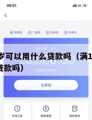 满16周岁可以用什么贷款吗(满16周岁可以银行贷款吗)