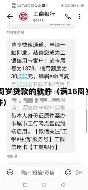 给满16周岁贷款的软件(满16周岁的正规贷款软件)