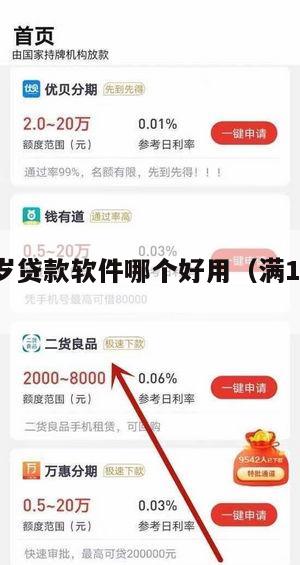 满16周岁贷款软件哪个好用(满16周岁贷款平台)