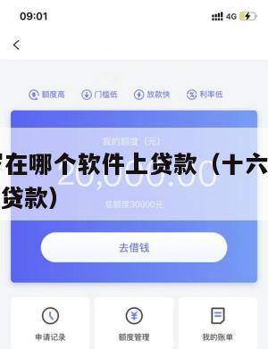 满16周岁在哪个软件上贷款(十六岁在哪个软件可以贷款)