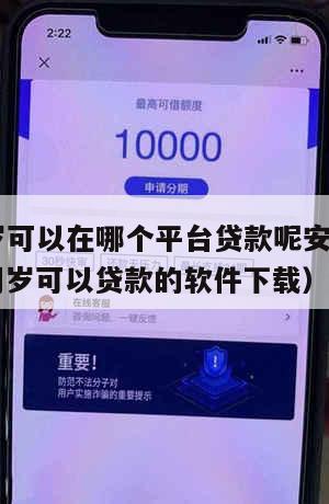 满16周岁可以在哪个平台贷款呢安全吗知乎(满16周岁可以贷款的软件下载)
